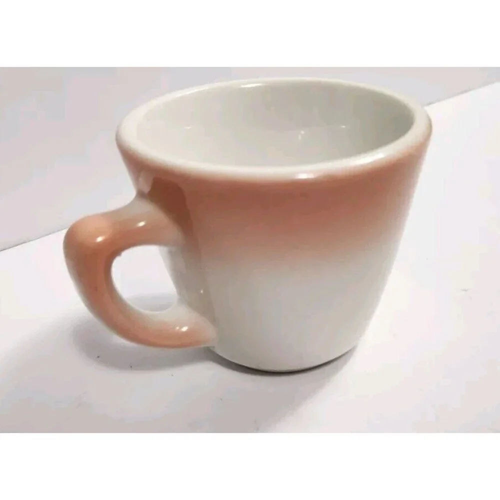 Vintage Jackson Custom China Mug Pink Fade On White K9